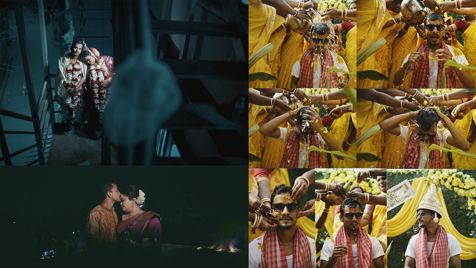 Bengali bride and groom during wedding ceremony in Kolkata, photographed in The Wedding Tone™