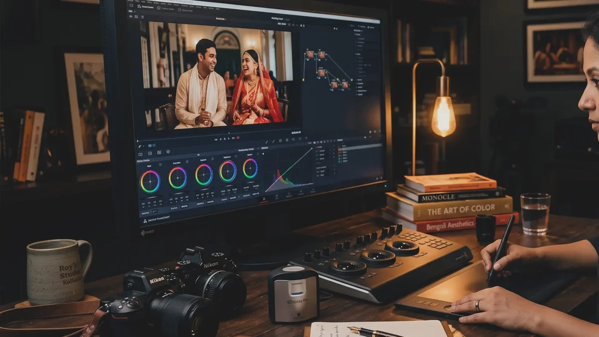 The Wedding Tone™ in action — editing workstation